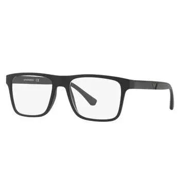 Солнцезащитные очки Emporio Armani EA 4115 58531W 54 мм унисекс прямоугольной формы, цвет matte black