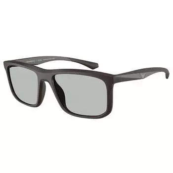 Солнцезащитные очки Emporio Armani EA 4234U 618687 57 мм унисекс квадратной формы, цвет matte brown