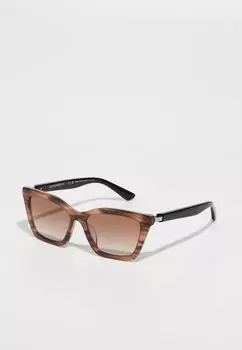 Солнцезащитные очки Emporio Armani, коричневый