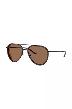 Солнцезащитные очки Emporio Armani, коричневый