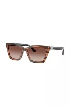 Солнцезащитные очки Emporio Armani, коричневый