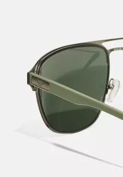Солнцезащитные очки Emporio Armani, матовый бронзовый/шалфейный