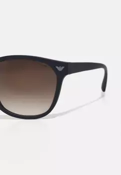 Солнцезащитные очки Emporio Armani, матовый синий/коричневый с градиентом