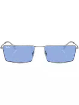 Солнцезащитные очки Emy в прямоугольной оправе Ray-Ban, серебяный