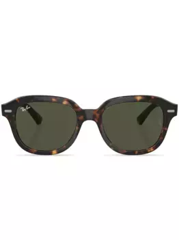 Солнцезащитные очки Erik в круглой оправе Ray-Ban, зеленый
