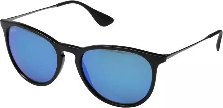 Солнцезащитные очки Erika Ray-Ban, цвет Black Green Mirror Blue
