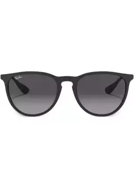 Солнцезащитные очки Erika в круглой оправе Ray-Ban, черный