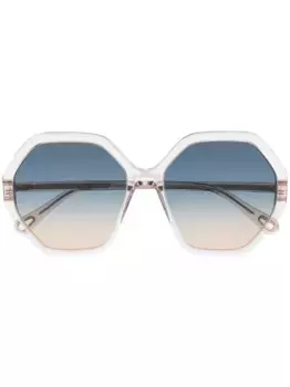 Солнцезащитные очки Esther в восьмиугольной оправе Chlo Eyewear, нейтральный