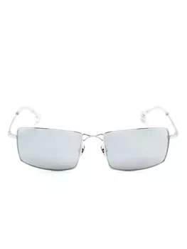 Солнцезащитные очки Etudes tudes Everything в прямоугольной оправе, серебряный