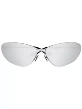 Солнцезащитные очки Extreme в овальной оправе Balenciaga Eyewear, серебяный