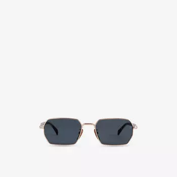 Солнцезащитные очки Eyewear By David Beckham havana металлические матовые, золотой