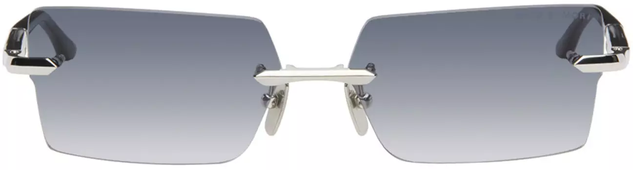 Солнцезащитные очки Eymori серебристо-черного цвета Dita