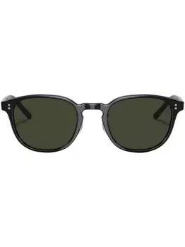 Солнцезащитные очки Fairmont в круглой оправе Oliver Peoples, черный