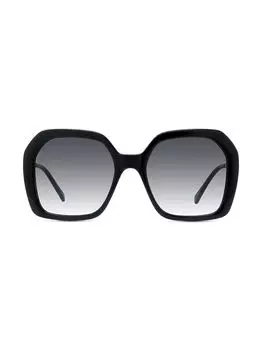 Солнцезащитные очки Falabella 54MM с геометрическим рисунком Stella McCartney, черный