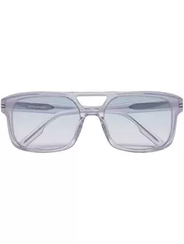 Солнцезащитные очки Fashion Show в квадратной оправе Zegna, фиолетовый