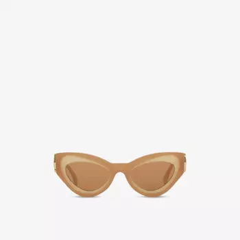 Солнцезащитные очки Fendi "кошачий глаз" из ацетата, коричневый