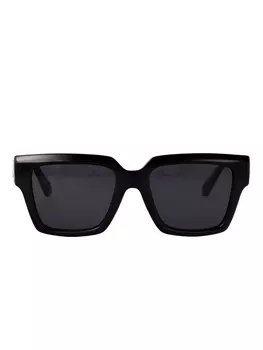 Солнцезащитные очки Ferragamo Eyewear в квадратной оправе, черный