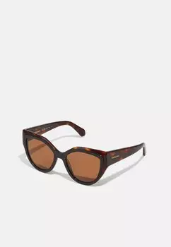 Солнцезащитные очки FERRAGAMO, коричневый