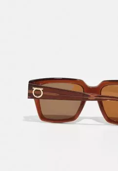 Солнцезащитные очки FERRAGAMO, коричневый