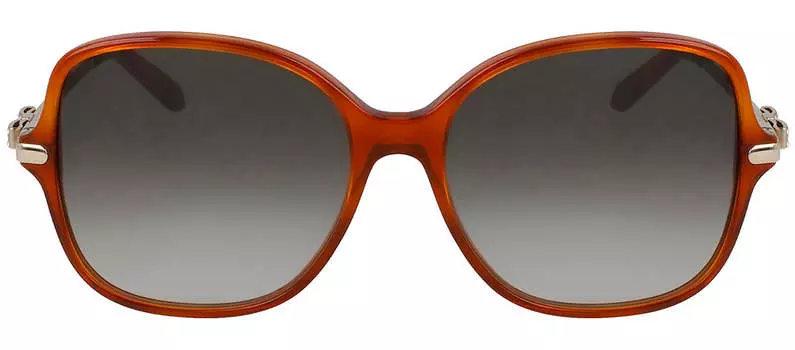 Солнцезащитные очки Ferragamo SF 990SR 214 в квадратной оправе большого размера Salvatore Ferragamo, цвет multi