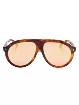 Солнцезащитные очки Fhaite Moncler Eyewear, коричневый