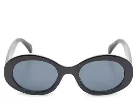 Солнцезащитные очки Flame Oval Sunglasses Kelly & Katie, черный