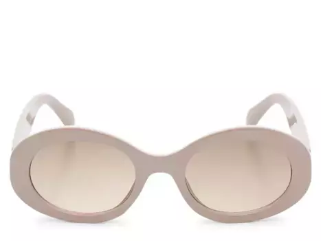 Солнцезащитные очки Flame Oval Sunglasses Kelly & Katie, серо-коричневый