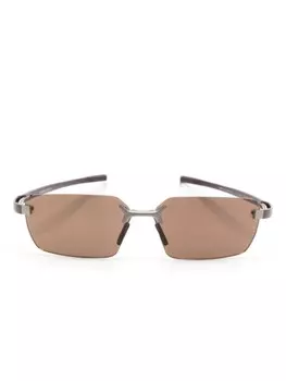 Солнцезащитные очки Flex в прямоугольной оправе TAG Heuer, коричневый