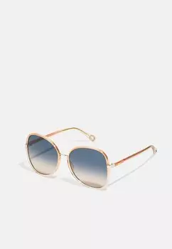 Солнцезащитные очки Franky Oversized Round Acetate Sunglasses CHLO, цвет orange/multicolor