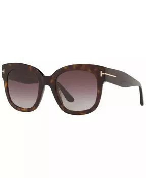 Солнцезащитные очки, FT0613 52 Tom Ford, коричневый