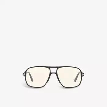 Солнцезащитные очки FT5737 в оправе-авиаторе из ацетата Tom Ford, черный