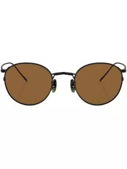 Солнцезащитные очки G. Ponti-4 в круглой оправе Oliver Peoples, черный