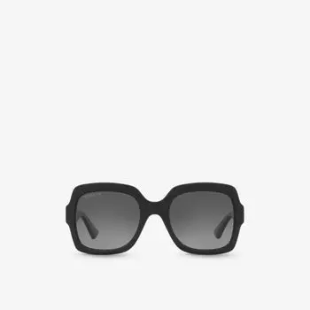 Солнцезащитные очки Gc002057 gg1337s в прямоугольной оправе из ацетата Gucci, черный