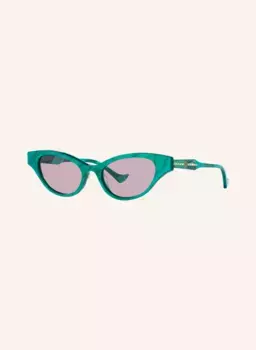 Солнцезащитные очки gc002069 с драгоценными камнями Gucci, зеленый