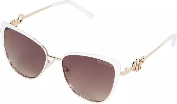 Солнцезащитные очки GF6141 GUESS, цвет White/Gradient Brown