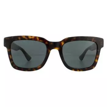 Солнцезащитные очки gg0001s 003 темно-серая Гавана Gucci, коричневый