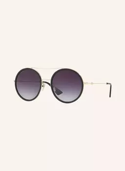 Солнцезащитные очки gg0061s GUCCI, черный/серый градиент