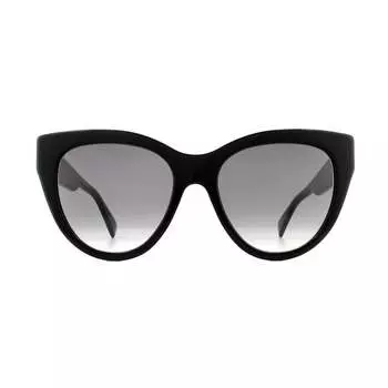 Солнцезащитные очки gg0460s 001 серые с градиентом Gucci, черный