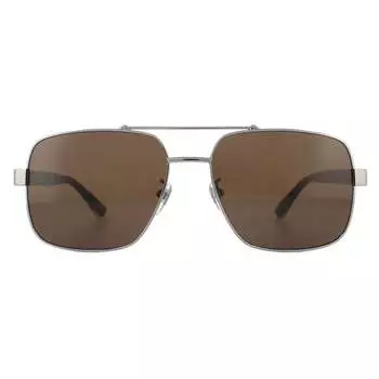 Солнцезащитные очки gg0529s 002 рутений гавана коричневые Gucci, серый
