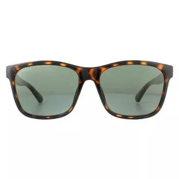 Солнцезащитные очки gg0746s 003 темно-зеленые гаваны Gucci, коричневый