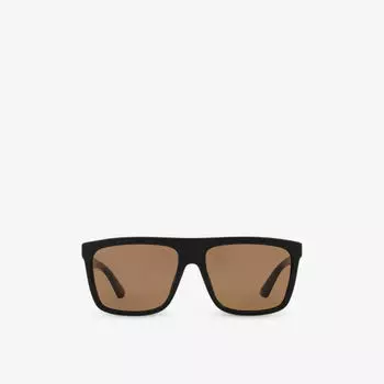 Солнцезащитные очки gg0748s в инъекционной прямоугольной оправе Gucci, желтый