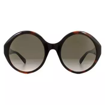 Солнцезащитные очки gg0797s 002 темно-гавана с градиентом Gucci, коричневый