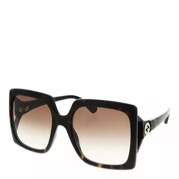 Солнцезащитные очки gg0876s-002 60 sunglass woman injection havana Gucci, коричневый