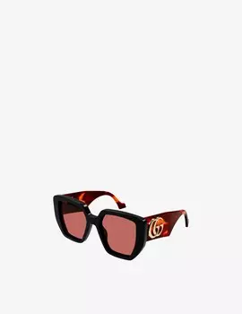 Солнцезащитные очки GG0956S в квадратной оправе Gucci, черный