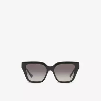 Солнцезащитные очки GG1023S в квадратной оправе из ацетата ацетата Gucci, черный