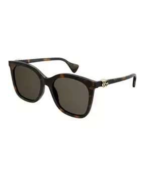 Солнцезащитные очки gg1071s 002 гавана гавана Gucci, коричневый