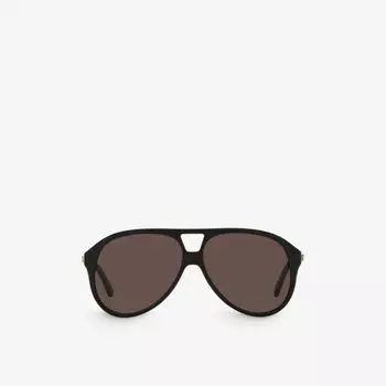 Солнцезащитные очки gg1286s в ацетатной оправе-авиаторе Gucci, черный