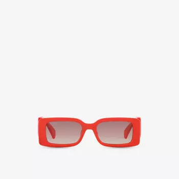 Солнцезащитные очки gg1325s в прямоугольной оправе из ацетата ацетата Gucci, красный