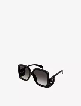 Солнцезащитные очки GG1326S в квадратной оправе Gucci, цвет Nero