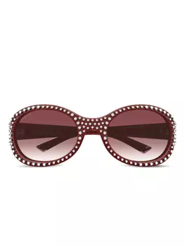 Солнцезащитные очки GG2013S с заклепками Gucci Eyewear, красный